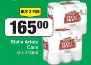 Stella Artois Cans-For 2 x 6 x 410ml