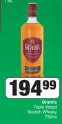 Grant's Triple Wood Scotch Whisky-750ml