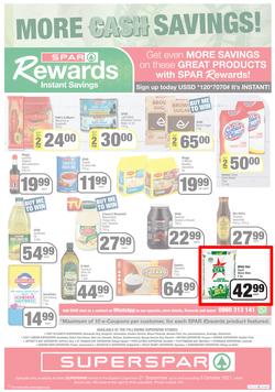 SUPERSPAR EASTERN CAPE (21 September - 3 October 2021) Valid In | Bluewater Bay, Amalinda, Knysna, Heather Park, Jeffery's Bay, Rosehill, Protea, Sedgefield, Spandau, page 12