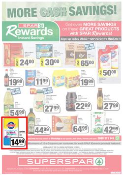 SUPERSPAR EASTERN CAPE (21 September - 3 October 2021) Valid In | Bluewater Bay, Amalinda, Knysna, Heather Park, Jeffery's Bay, Rosehill, Protea, Sedgefield, Spandau, page 12