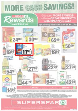 SUPERSPAR EASTERN CAPE (21 September - 3 October 2021) Valid In | Bluewater Bay, Amalinda, Knysna, Heather Park, Jeffery's Bay, Rosehill, Protea, Sedgefield, Spandau, page 12
