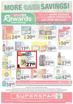 SUPERSPAR EASTERN CAPE (21 September - 3 October 2021) Valid In | Bluewater Bay, Amalinda, Knysna, Heather Park, Jeffery's Bay, Rosehill, Protea, Sedgefield, Spandau, page 12