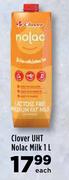 Clover UHT Nolac Milk-1L Each
