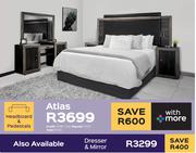 Atlas Headboard & Pedestals