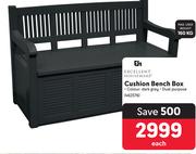 Excellent Houseware Cushion Bench Box 462376-Each