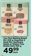 You First Banting Bread Mix 200g, Essential 4 Seed Mix-Each