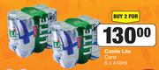Castle Lite Cans 6 x 410ml-For 2