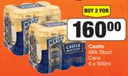 Castle Milk Stout Cans 6 x 500ml-For 2
