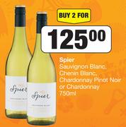 Spier Sauvignon Blanc, Chenin Blanc, Chardonnay Pinot Noir Or Chardonnay-For 2 x 750ml