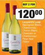 Leopard's Leap Sauvignon Blanc,Chardonnay, Chenin Blanc,Chescato / Chardonnay/Pinot Noir-For 2x750ml