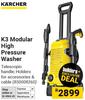 Karcher K3 Modular High Pressure Washer