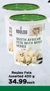 Roulou Feta Assorted-400g Each