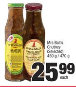 Mrs Ball's Chutney (Selected)-450g/470g Each