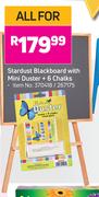 Stardust Blackboard With Mini Duster + 6 Chalks-For All