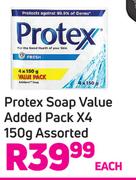 Protex Soap Value Added Pack Assorted-4 x 150g Each