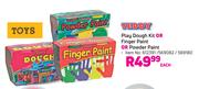 Teddy Play Dough Kit Or Finger Paint Or Powder Paint-Each