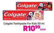Colgate Toothpaste For Kids-50ml Each