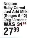 Nestle Nestum Baby Cereal Just Add Milk (Stages 6-12) Assorted-250g