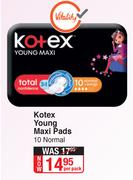 Kotex Young Maxi Pads 10 Normal-Per Pack