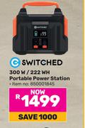 Switched 300W/222W Portable Power Station