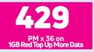 Samasung Galaxy A23 4G Smartphone-On 1GB Red Top Up More Data