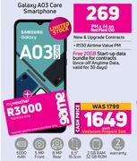 Samasung Galaxy A03 Core Smartphone-Each