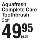 Aquafresh Complete Care Toothbrush (Soft)-Each