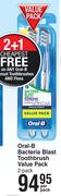Oral-B Bacteria Blast Toothbrush Value Pack-2 Pack