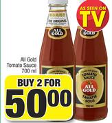 All Gold Tomato Sauce-For 2 x 700ml