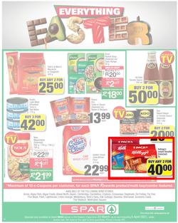 SPAR EASTERN CAPE : Your One Stop Easter Shop (23 March - 5 April 2021) Valid in Acres, Algoa Park, Aliwal North, Aspen, Cambridge, Crossways, Dagbreek, Seaview, Sherwood, page 12