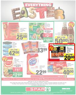 SPAR EASTERN CAPE : Your One Stop Easter Shop (23 March - 5 April 2021) Valid in Acres, Algoa Park, Aliwal North, Aspen, Cambridge, Crossways, Dagbreek, Seaview, Sherwood, page 12