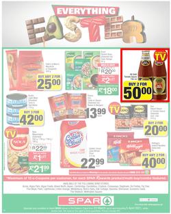 SPAR EASTERN CAPE : Your One Stop Easter Shop (23 March - 5 April 2021) Valid in Acres, Algoa Park, Aliwal North, Aspen, Cambridge, Crossways, Dagbreek, Seaview, Sherwood, page 12