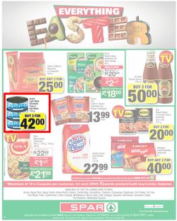 SPAR EASTERN CAPE : Your One Stop Easter Shop (23 March - 5 April 2021) Valid in Acres, Algoa Park, Aliwal North, Aspen, Cambridge, Crossways, Dagbreek, Seaview, Sherwood, page 12
