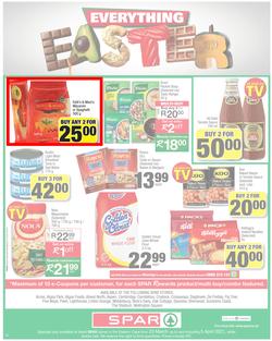 SPAR EASTERN CAPE : Your One Stop Easter Shop (23 March - 5 April 2021) Valid in Acres, Algoa Park, Aliwal North, Aspen, Cambridge, Crossways, Dagbreek, Seaview, Sherwood, page 12