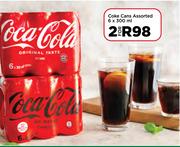 Coke Cans Assorted-For 2 x 6 x 300ml