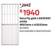 Lanzerac Security Gate (White) W 813 mm x H 2032 mm