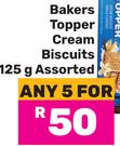Bakers Topper Cream Biscuits Assorted-For Any 5 x 125g