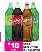 Soda-T Soft Drinks Assorted-2Ltr Each
