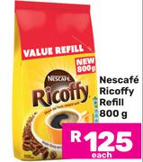 Nescafe Ricoffy Refill-800g Each