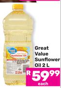 Great Value Sunflower Oil-2Ltr 