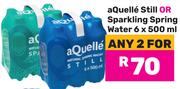 Aquelle Still Or Spring Water-For Any 2 x 6 x 500ml