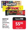 Nestle Giant Smarties, Tex Or Bar One-For Any 4 x 58/70/84g