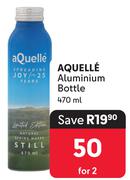 Aquelle Aluminium Bottle-For 2 x 470ml