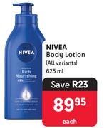 Nivea Body Lotion (All Variants)-625ml Each