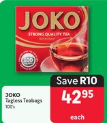 Joko Tagless Teabags-100's Each