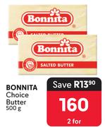 Bonnita Choice Butter-For 2 x 500g