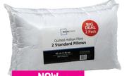 Mainstays 2 Pack Quilted Hollow Fibre Standard Pillows-Per Pack