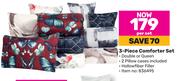 3 Piece Comforter Set-Per Set