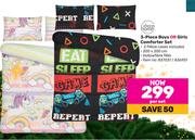 Always Home 3 Piece Boys Or Girls Comforter Set-Per Set