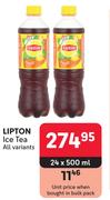 Lipton Ice Tea (All Variants)-24 x 500ml